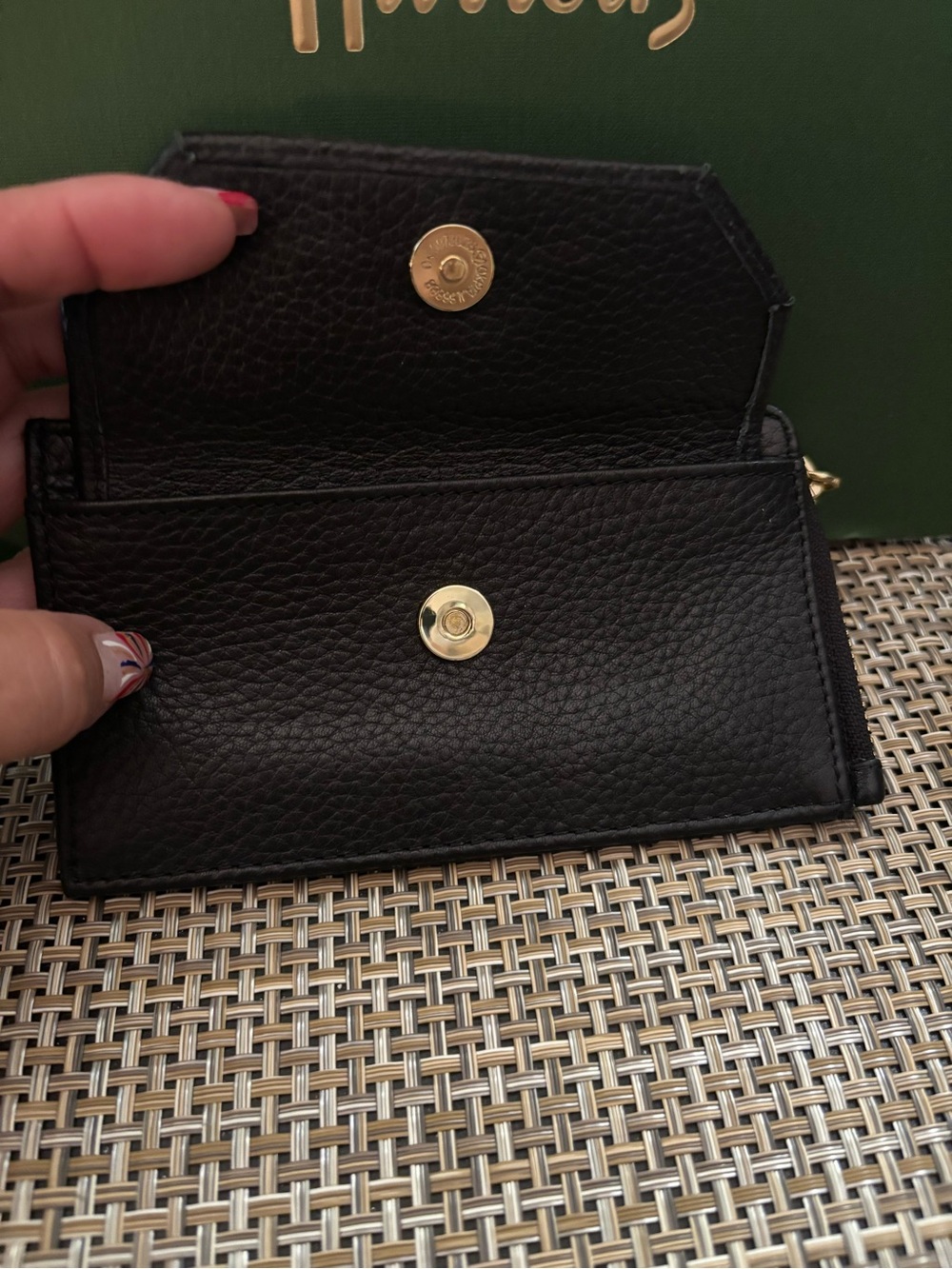 Aimee Kestenberg Black Leather Zip Wallet - Picture 5 of 5